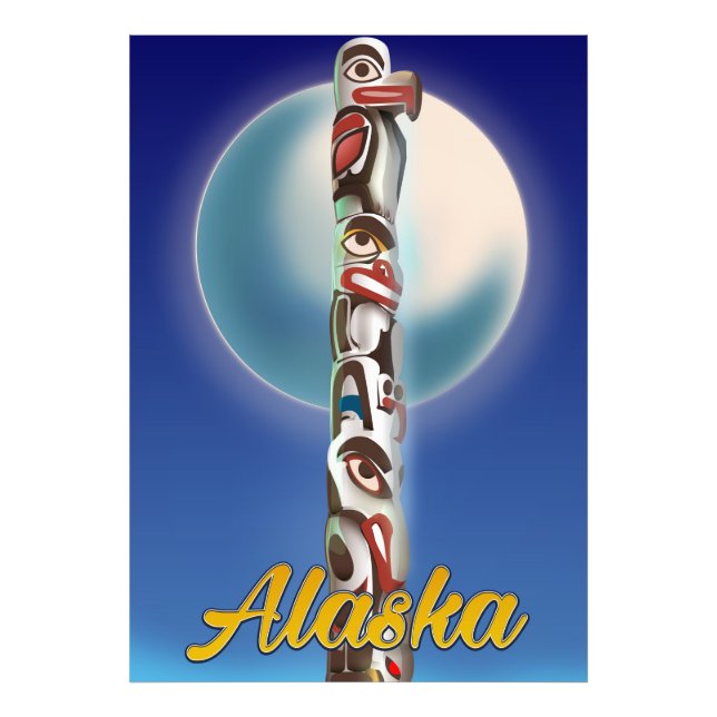 Photo Impression de voyage Pôle Totemique d'Alaska (Devant)