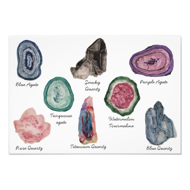 Photo Impression du graphique en cristal aquarelle (Devant)