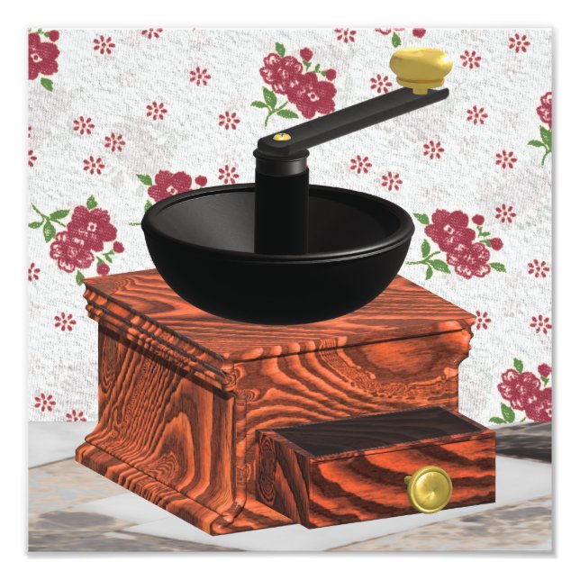 Photo Impression du moulin à café (Devant)