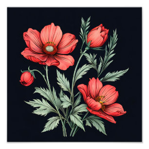 Photo Impression florale dynamique