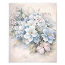 Impression florale vintage Cottage Core pour encad