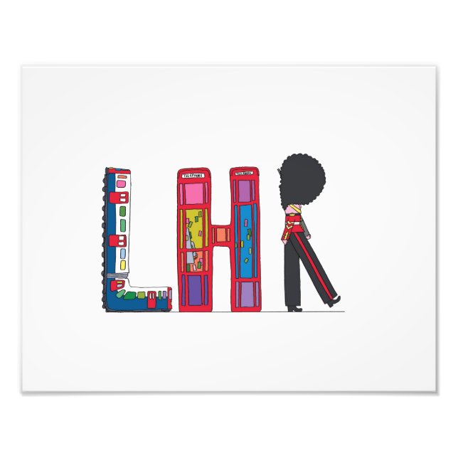 Photo Impression personnalisée | LONDRES, GB (LHR) (Devant)