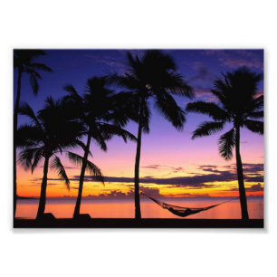 Photo Impression photographique-Coucher de soleil sur un
