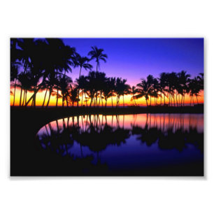 Photo Impression photographique-Coucher de soleil sur un