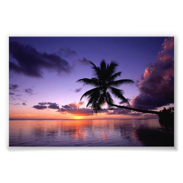 Photo Impression photographique-Coucher de soleil tropic (Devant)