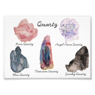 Photo Impression quartz cristal aquarelle