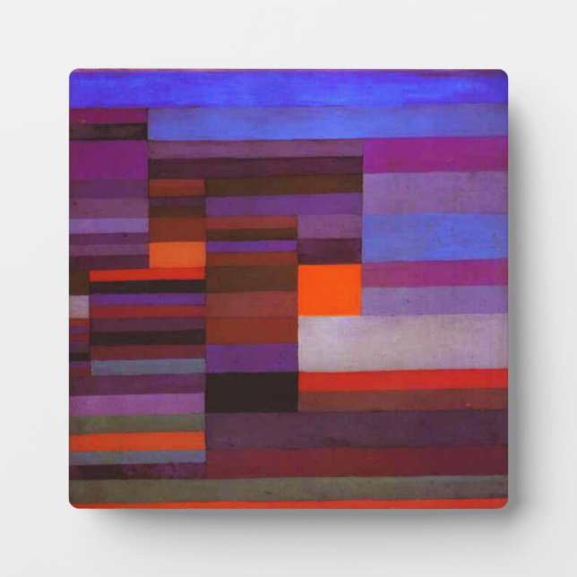 Photo Incendie de Paul Klee sur la plaque du soir (Devant)