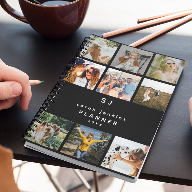 Photo initiale moderne/nom Collage 2025 Année (Créateur téléchargé)