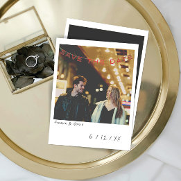 Photo Instant vintage Enregistrer La Carte Date