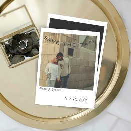 Photo Instant vintage Enregistrer La Carte Date