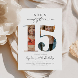 Photo Invitation à l'anniversaire du 15e anniversa