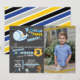 photo Invitation d'anniversaire de la police