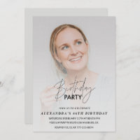 Photo Invitation de 66e anniversaire Birthday Part