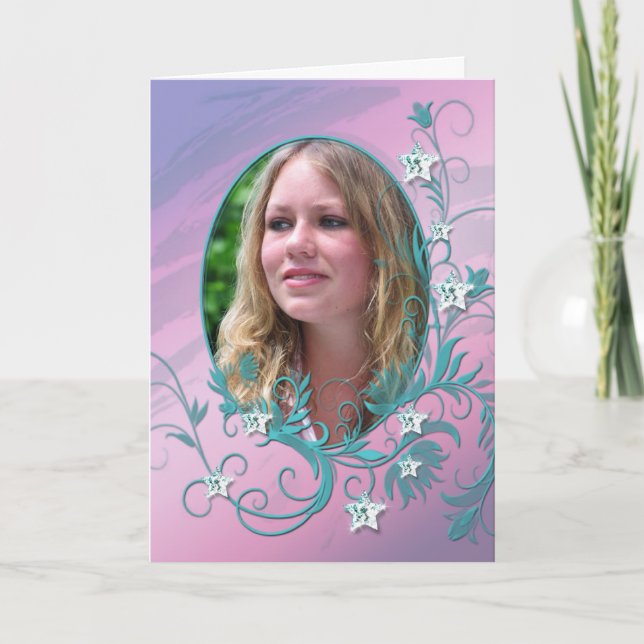 Photo Invitation de fête d'anniversaire (Devant)