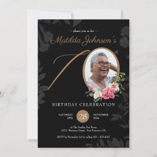 Photo Invitation de fête du 70e anniversaire