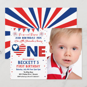 PHOTO - Invitation pour un 1er anniversaire le 4 j