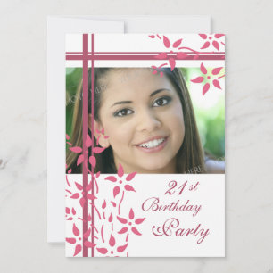 Photo Invitations à la fête d'anniversaire du 21e 