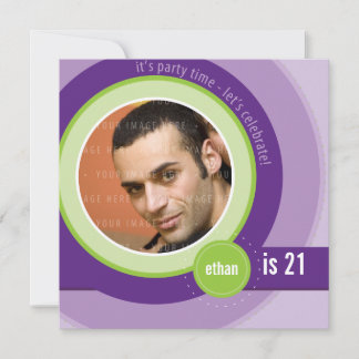 PHOTO INVITATIONS DE L'ANNIVERSAIRE :: circulaire