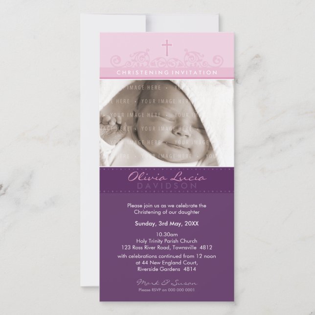 PHOTO INVITATIONS DE NOËL :: élégant 4 (Devant)