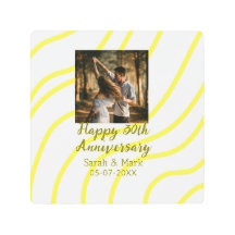 Photo jaune doré 30e anniversaire de mariage nom