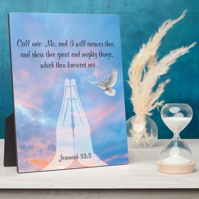 Photo Jérémie 33:3 Plaque (Côté)