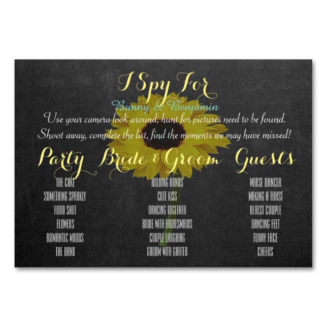 Photo Jeu Mariage Place Set Table Cartes de jeu (Devant)