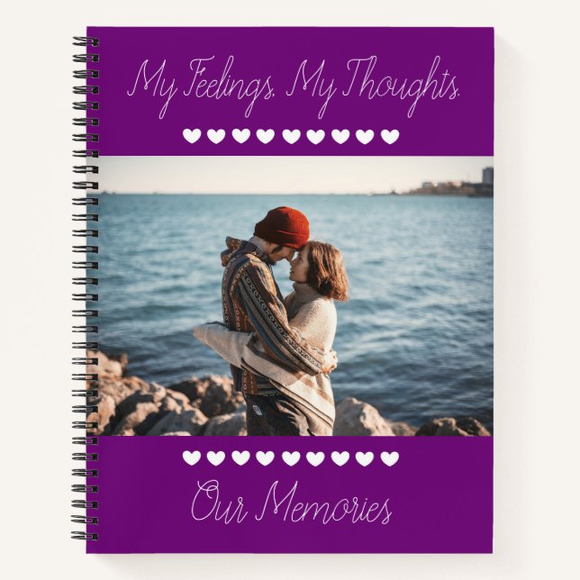 Photo Journal romantique, pensées et souvenirs (Devant)