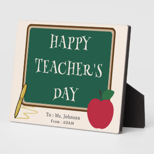 Photo Joyeuse Fête des Enseignants - Plaque personnalisé