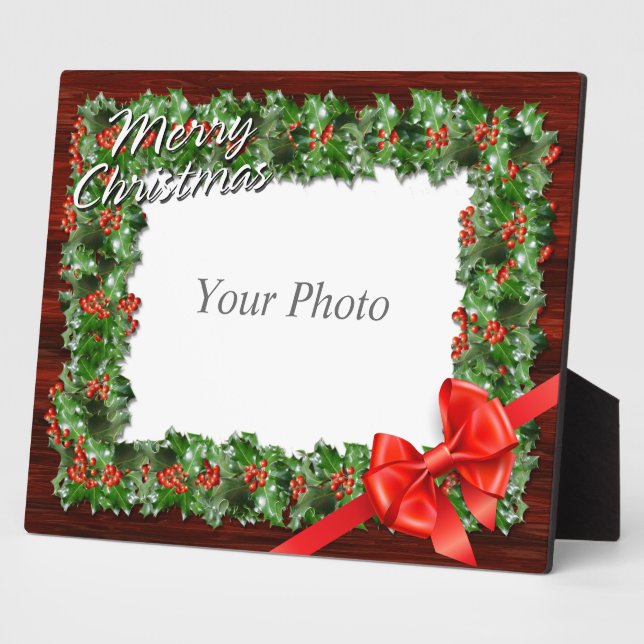 Photo Joyeux Noël 2 Plaque (Côté)
