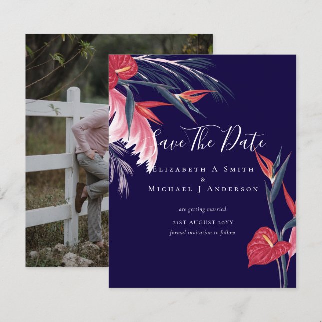 PHOTO LA MOINS CHÈRE Enregistrer Dates Pampas Gras (Devant / Derrière)