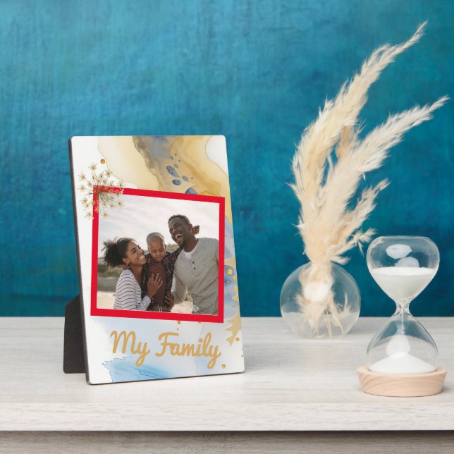 Photo La plaque de ma famille Tabletop est 5x7 avec l'Ea (Côté)