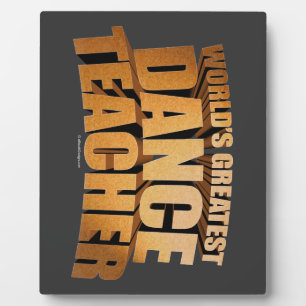 Photo La plus grande plaque d'enseignant de danse du mon