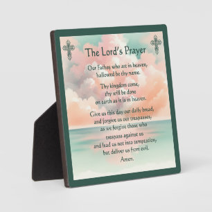 Photo La prière du Seigneur sur une plaque