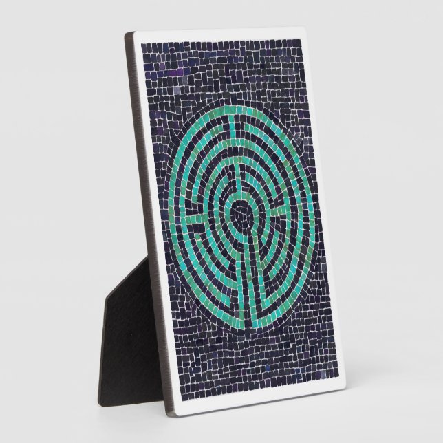 Photo LABYRINTH III 5x7 Plaque à l'Easel - Blanc (Côté)