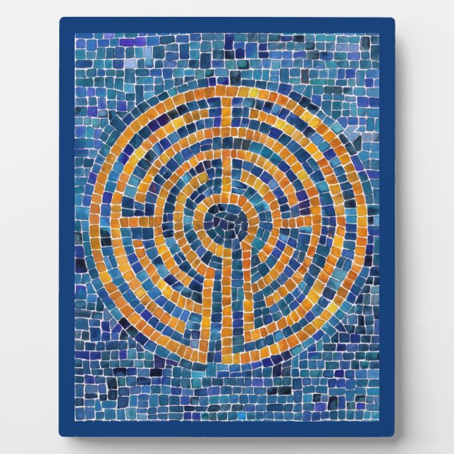 Photo LABYRINTH IV 8x10 Plaque avec Easel - Bleu (Devant)