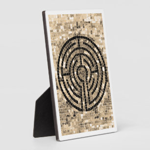 Photo LABYRINTH V 5x7 Plaque avec Easel - Blanc