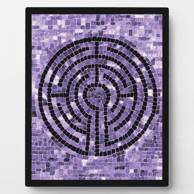 Photo LABYRINTH VI 8x10 Plaque avec Easel - Noir (Devant)