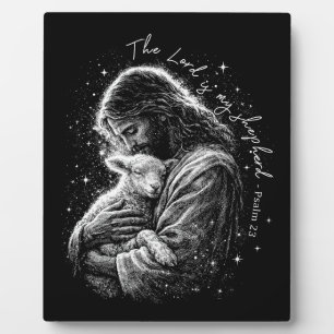 Photo Le Seigneur est mon berger. Psaume 23. Plaque et c