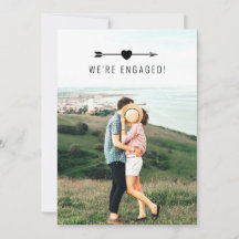 Photo légère | FAIRE-PART FIANÇAILLES