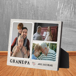 Photo Les petits-enfants de grand-père : une plaque de c