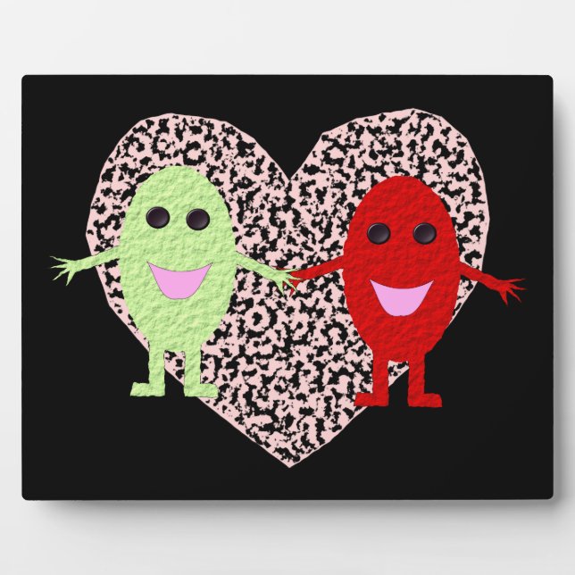 Photo Les raisins dans la plaque d'amour (Devant)