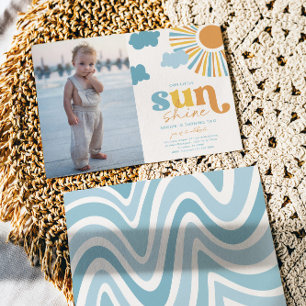 Photo Little Sunshine Invitation Anniversaire