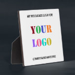 Photo Logo d'entreprise personnalisé Plaque de nom de mé<br><div class="desc">Couleurs et police personnalisées - Votre logo d'entreprise Promotionnels Nom de média social Société Slogan Professional Plaque / Cadeau personnalisé - Ajouter votre logo - Image - Photo ou QR Code / Business Slogan - Tagline - Nom - Entreprise / Social Media Handle - Site Internet - Email - Téléphone...</div>