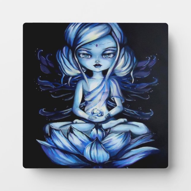 Photo Lotus Fairy Méditation Imaginaire Art Plaque (Devant)