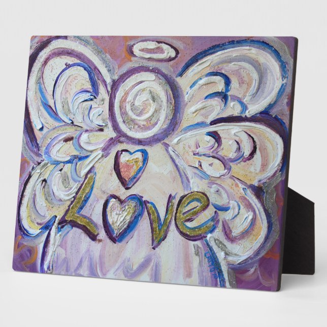 Photo Love Inspirational Angel Peinture Poème Plaque (Côté)