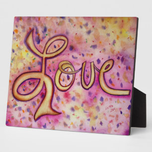 Photo Love Rose Glamour Peinture Poème Plaque