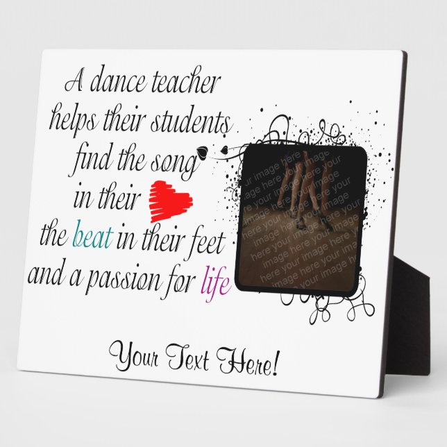 Photo Love to Teach Dance Plaque (Côté)