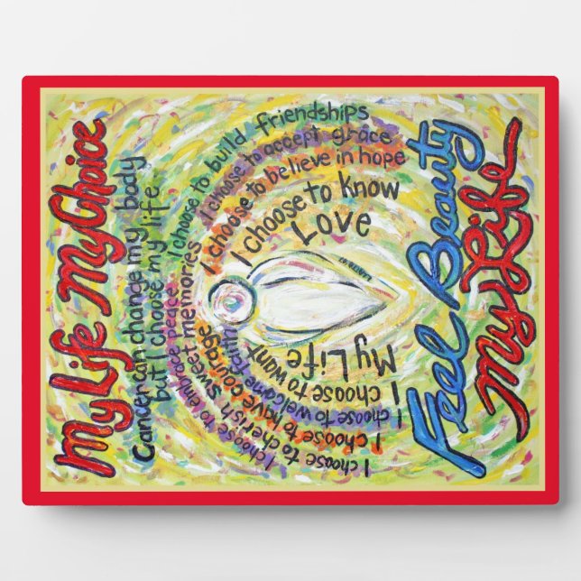 Photo Ma vie, mon choix Plaque de peinture d'ange blanc (Devant)