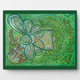 Photo Ma vie, Mon choix Plaque de peinture d'ange vert