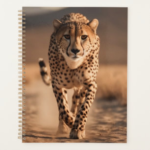 Photo majestueux de guépard sauvage en course